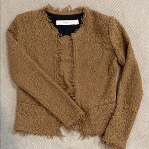 IRO camel Tan Fringe blazer Jacket